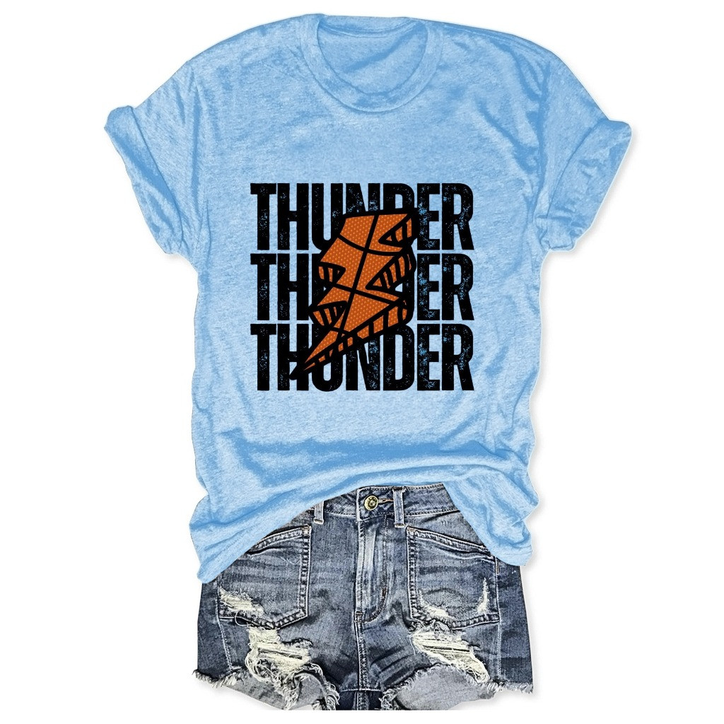 OKC Oklahoma City Thunder Women's T-Shirt Basketball Lovers Fan Merch Gifts For Her-1