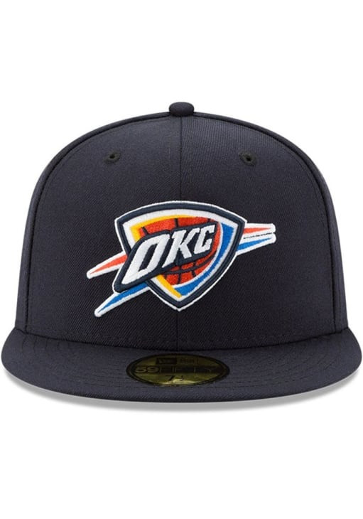 OKC Thunder Hat NBA Oklahoma City Thunder Merch 59FIFTY Fitted Hat Basketball Gifts For Fans-1