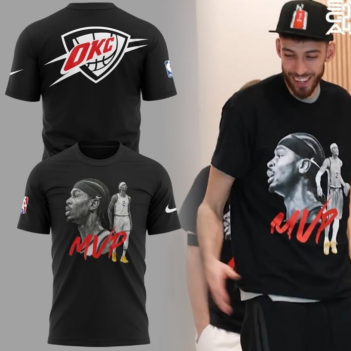 OKC Thunder X Shai Gilgeous-Alexander MVP NBA 2025 Shirt Oklahoma City Thunder Merch Gifts-1