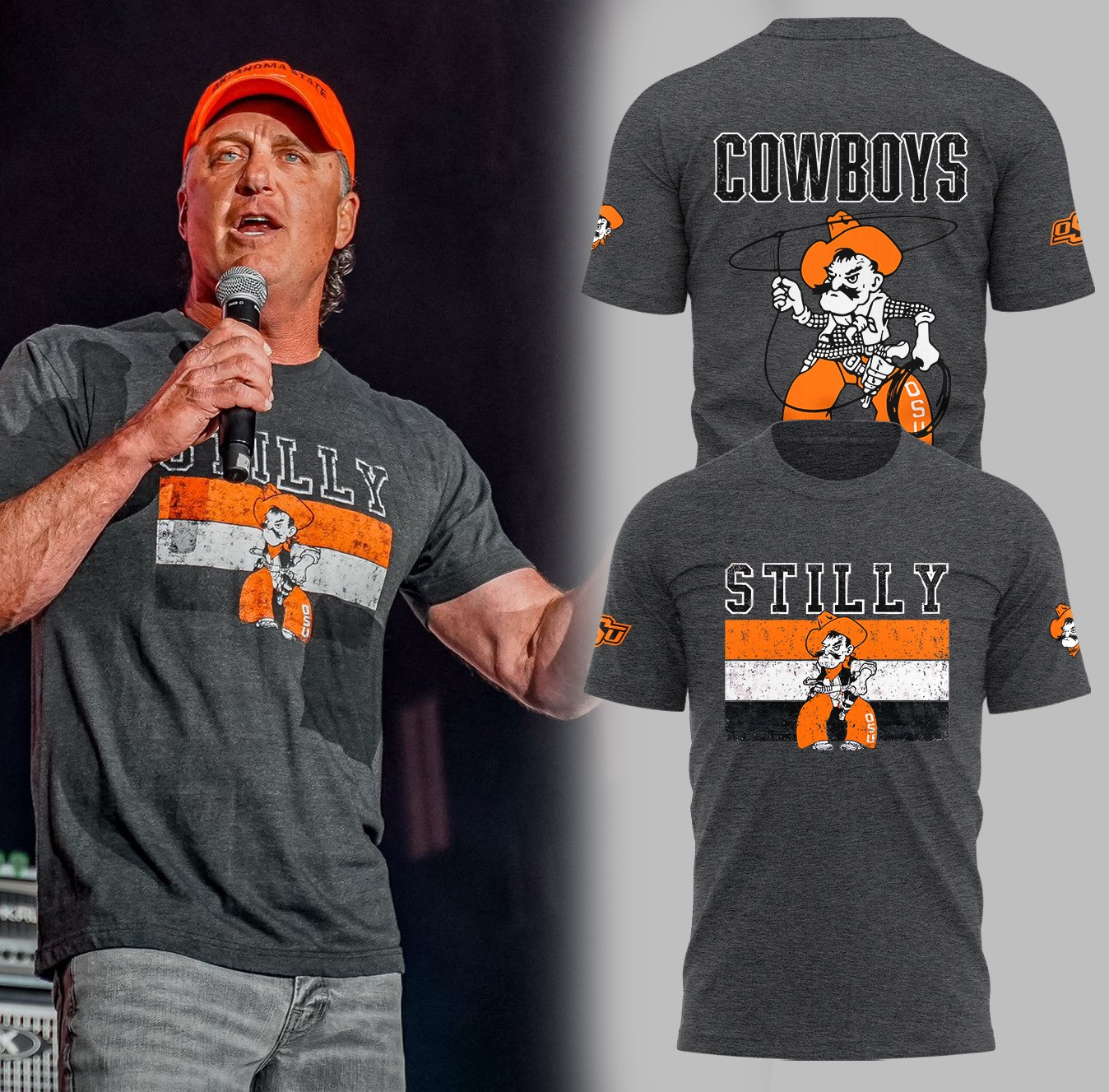 OSU Cowboy STILLY Shirt Oklahoma State Coach Mike Gundy Cowboys Stilly T-Shirt-1