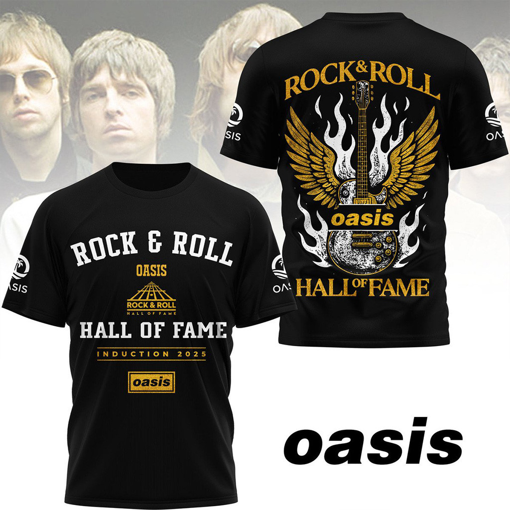 Oasis Rock And Roll Hall of Fame 2025 T-Shirt Fan Merch Christmas Presents For Husband-1