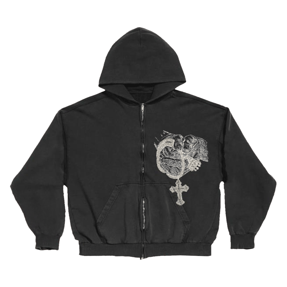 Official 2pac Merch Untitled Zip Hoodie 2pac Hoodie Meaningful Father's Day Gifts Gifts For BFF-1