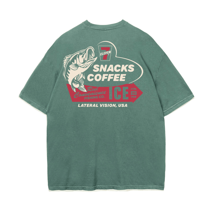 Official 7 Collection Merch 7eleven X Lateral Vision Fishing T-Shirt Awesome Father's Day Gifts-1