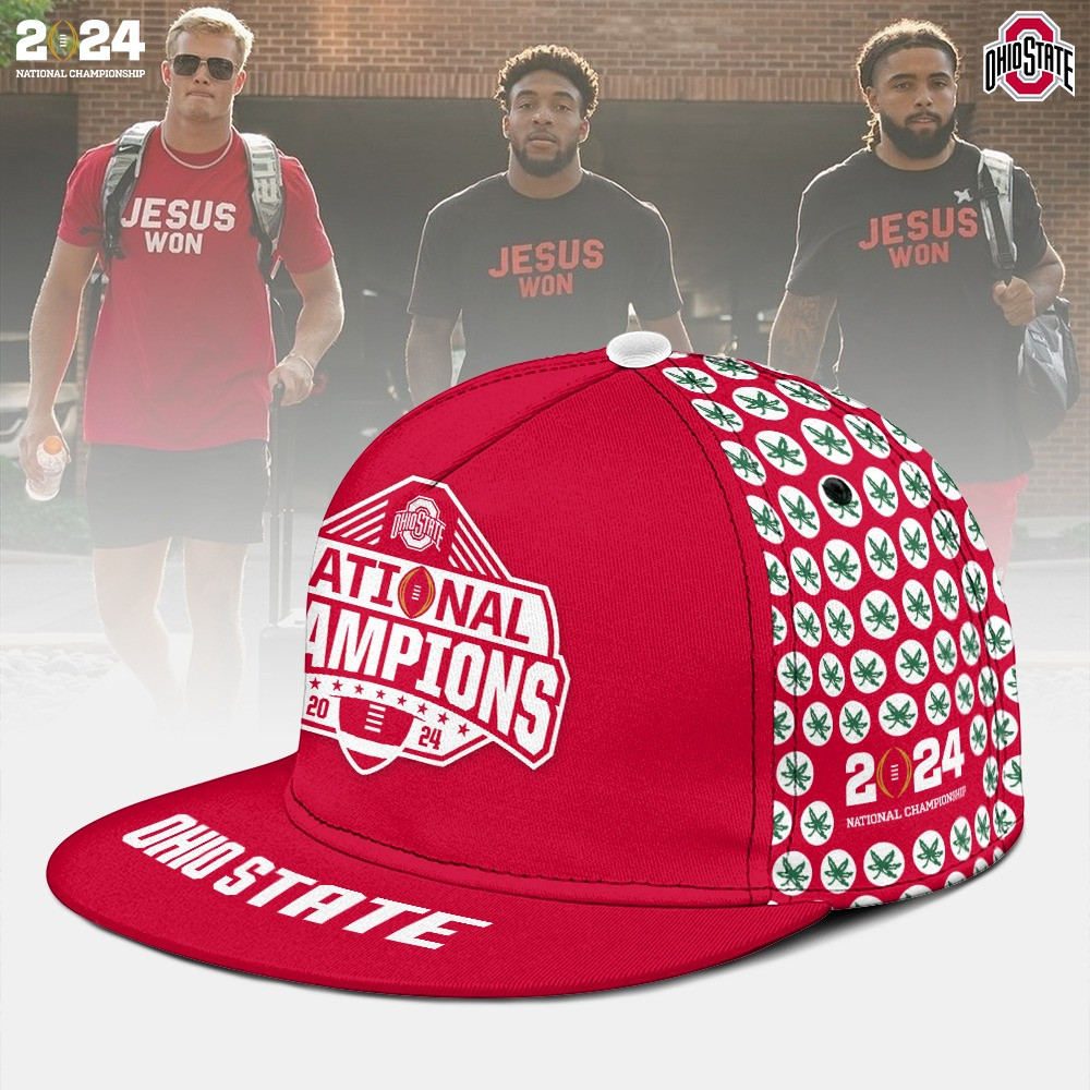 Ohio State National Champions Snapback Hat Hoodie Ohio State Buckeyes Championship Merch-1