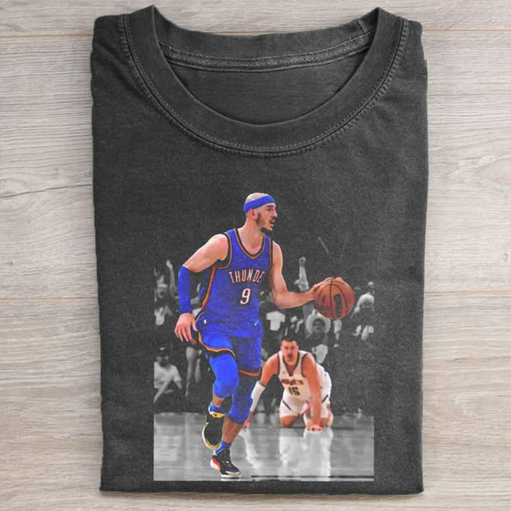 Oklahoma City Thunder Basketball T-Shirt OKC Thunder Merch Apparel Gifts For Fans-1