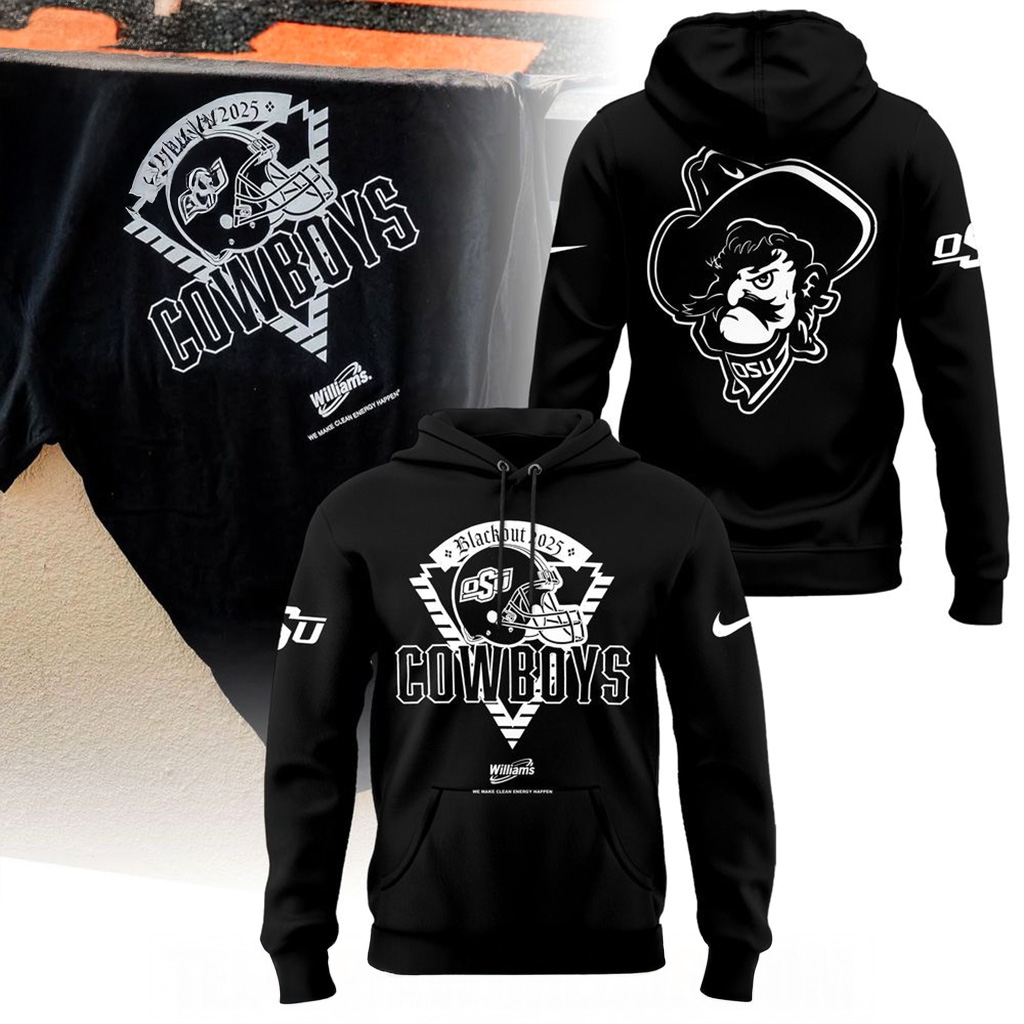 Oklahoma State Cowboys Blackout 2025 Hoodie Cowboys Merch Presents For Football Fans-1 Oklahoma State Cowboys Blackout 2025 Hoodie Cowboys Merch Presents For Football Fans-1