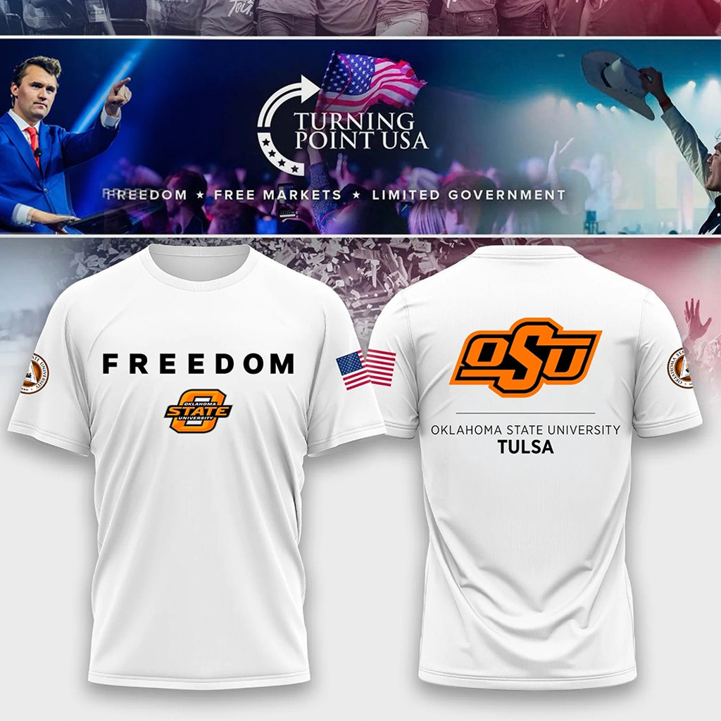 Oklahoma State University Charlie Kirk Freedom Shirt 2025 OSU Merch Gifts For Brother-1