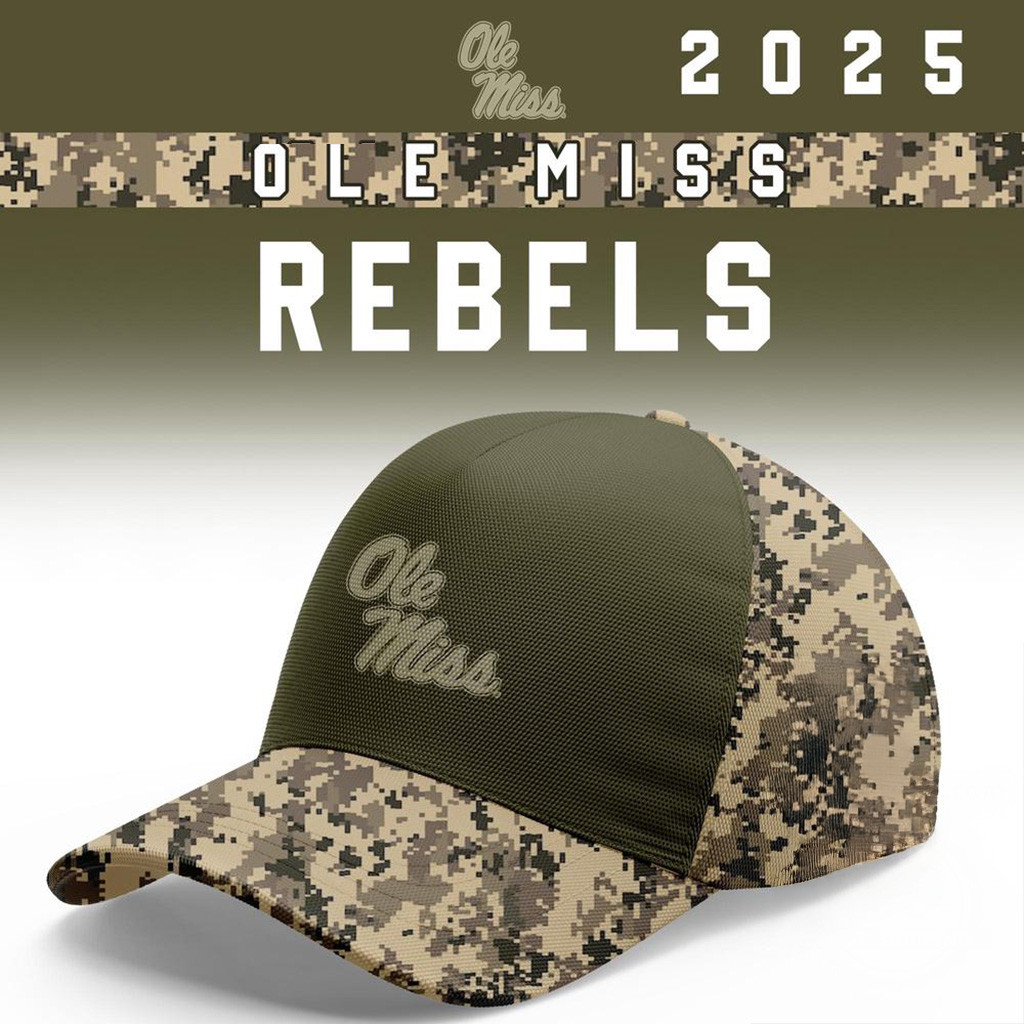 Ole Miss Rebels 2025 NCAA Salute To Service Camo Hat Rebels Merch Football Fan Gift Ideas-1 Ole Miss Rebels 2025 NCAA Salute To Service Camo Hat Rebels Merch Football Fan Gift Ideas-1