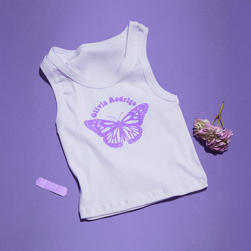 Olivia Rodrigo Merch GUTS Butterfly Tank Top For Women's Gifts For Music Fans Gifts For Besties-1 Olivia Rodrigo Merch GUTS Butterfly Tank Top For Women's Gifts For Music Fans Gifts For Besties-1