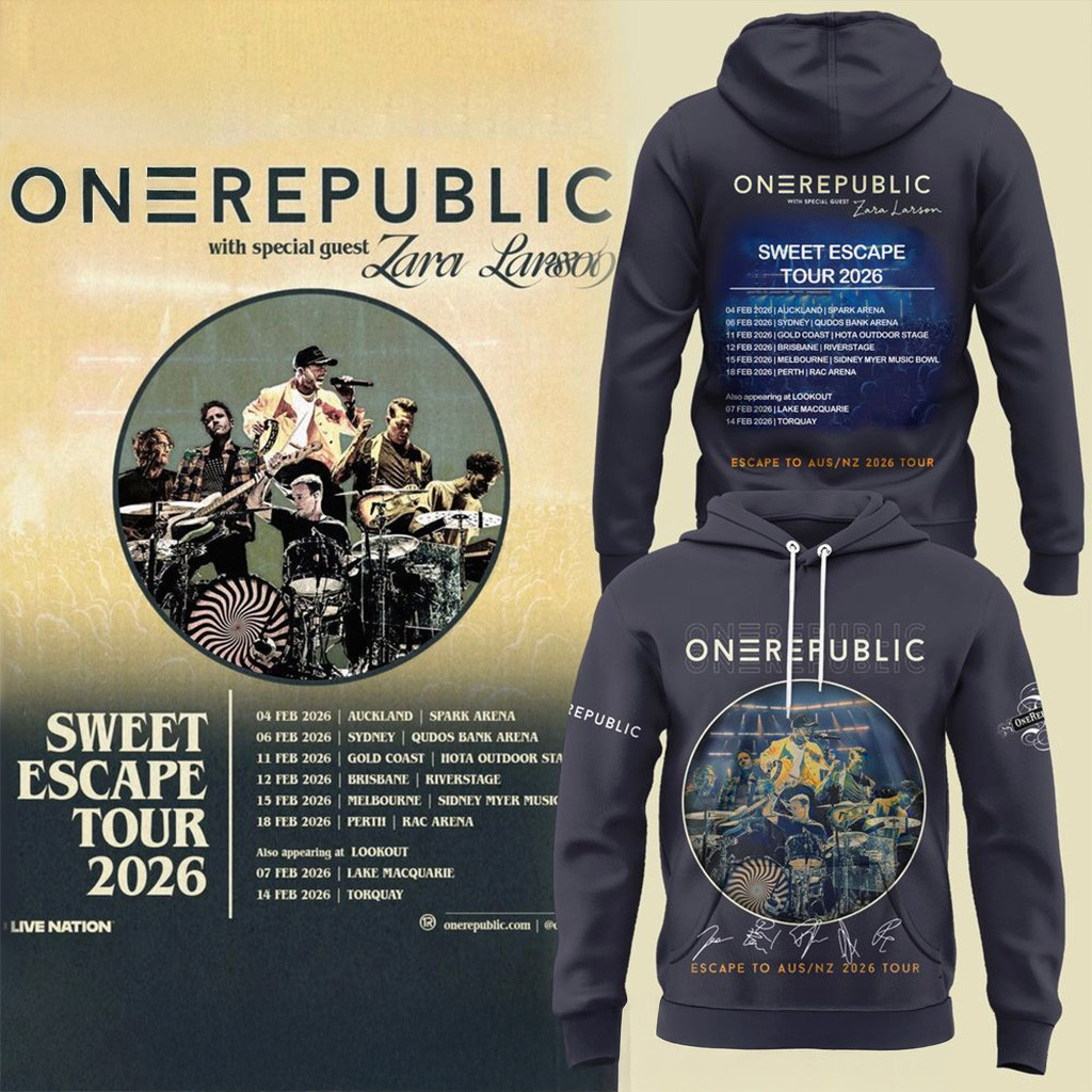OneRepublic Sweet Escape Tour 2026 Hoodie OneRepublic Merch Christmas Gifts For Pop Fans-1
