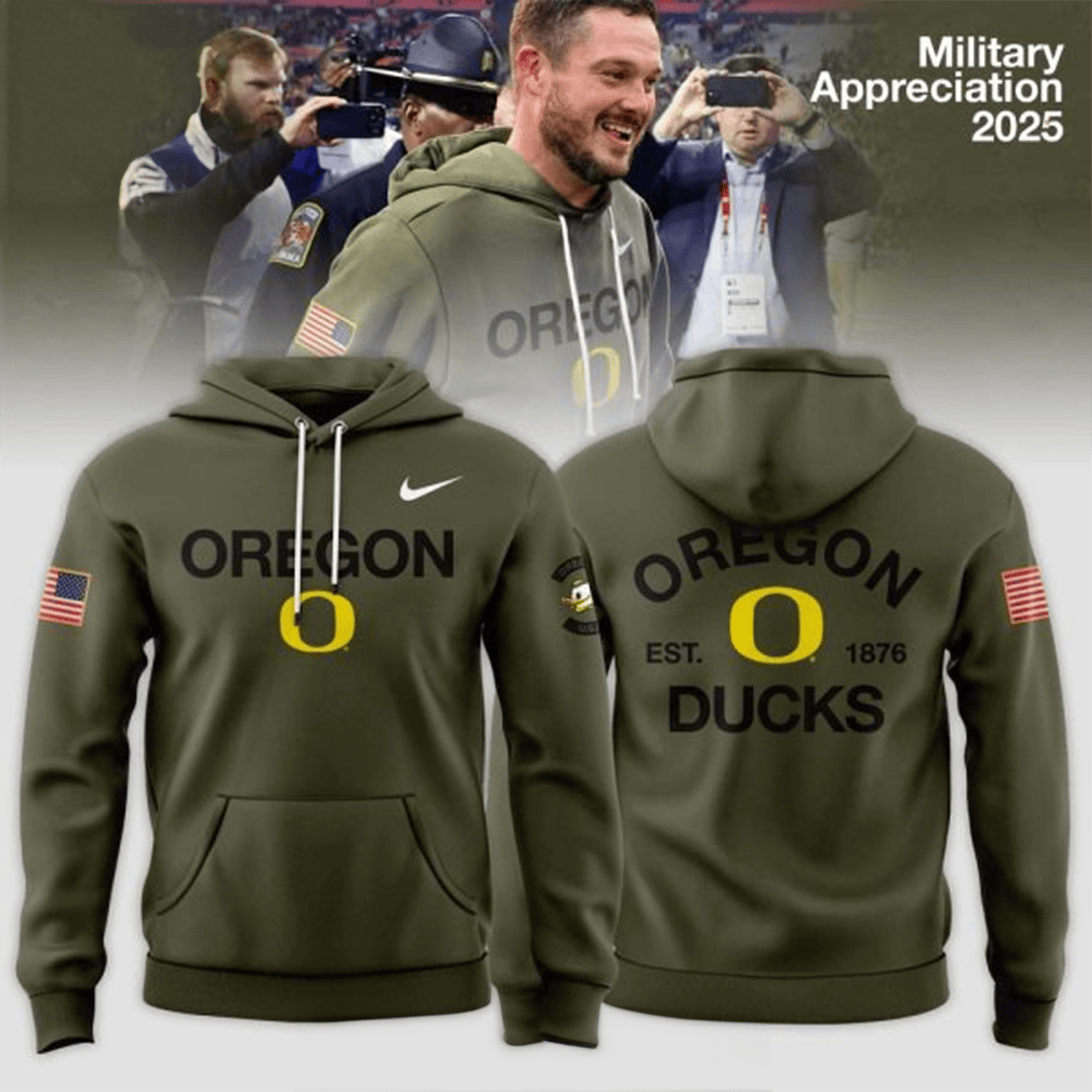 Oregon Ducks EST 1876 Hoodie Military Appreciation Hoodie Oregon Ducks Lovers Gifts For Him-1 Oregon Ducks EST 1876 Hoodie Military Appreciation Hoodie Oregon Ducks Lovers Gifts For Him-1