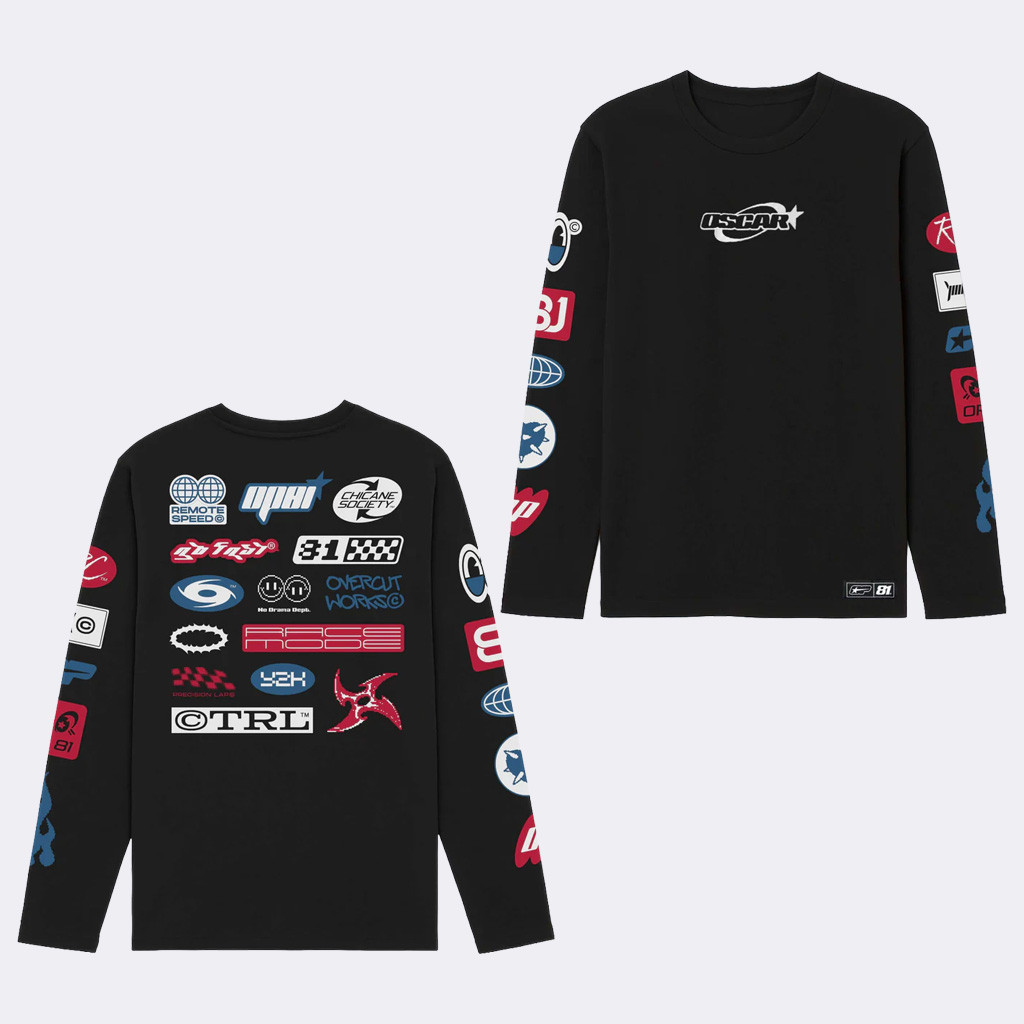 Oscar Piastri Merch Origins Long Sleeve T-Shirt Black Xmas Gifts For Brother-1