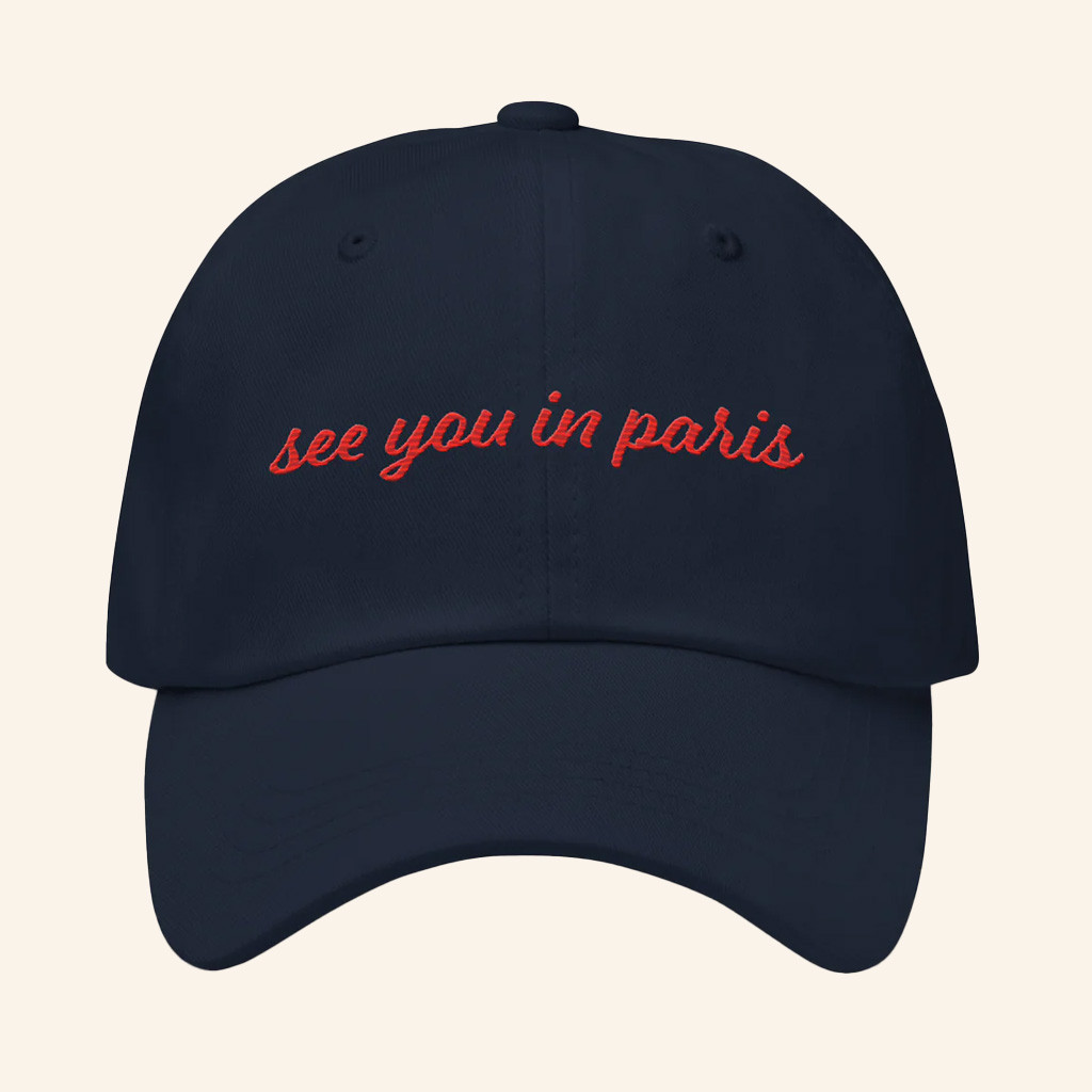 Otium Merch See You In Paris Hat Embroidered Christmas Gifts For Dad-1