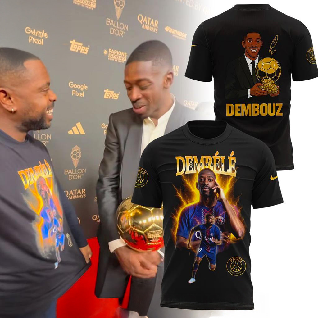 Ousmane Dembele Ballon d'Or 2025 T-Shirt Ousmane Dembele Merch Best Gift For Fans-1