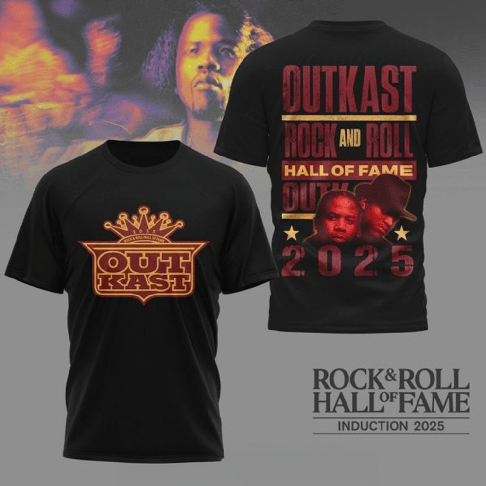 OutKast Rock And Roll Hall Of Fame 2025 T-Shirt Outkast Clothing Rock And Roll Fans Gifts-1