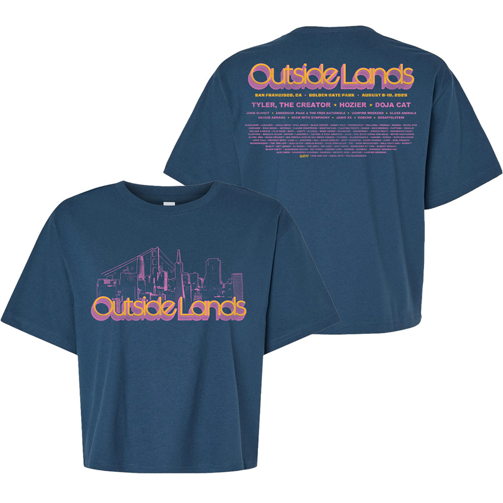 Outside Lands Merch 2025 Cityscape Women's Event Tee Shirt Apparel Gifts-1