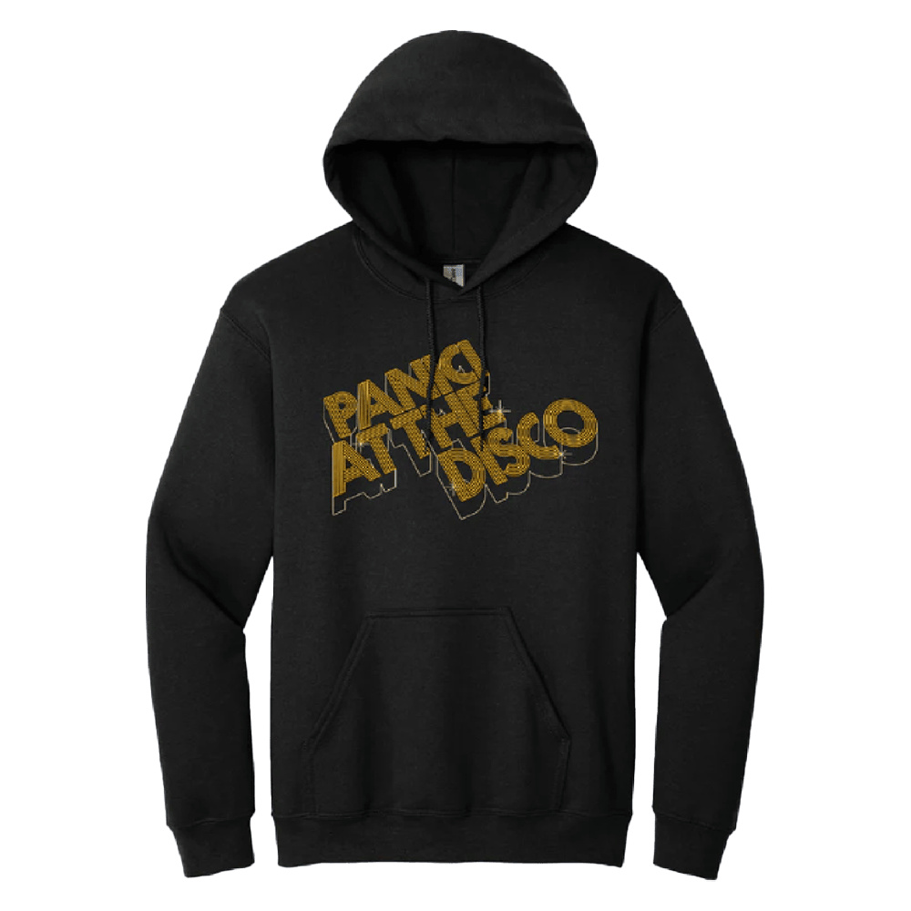 Panic At The Disco Merch 3d Gold Logo Hoodie Father's Day Gifts For Husband Gifts For Besties-1