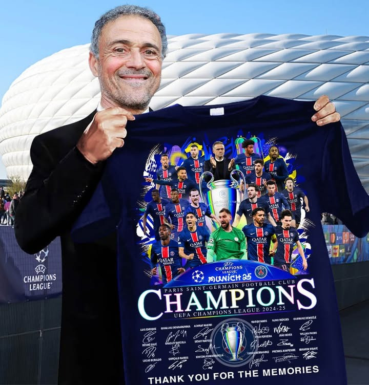Paris Saint-Germain 2024-2025 UEFA Champions League Shirt Thank You For The Memories Gifts-1