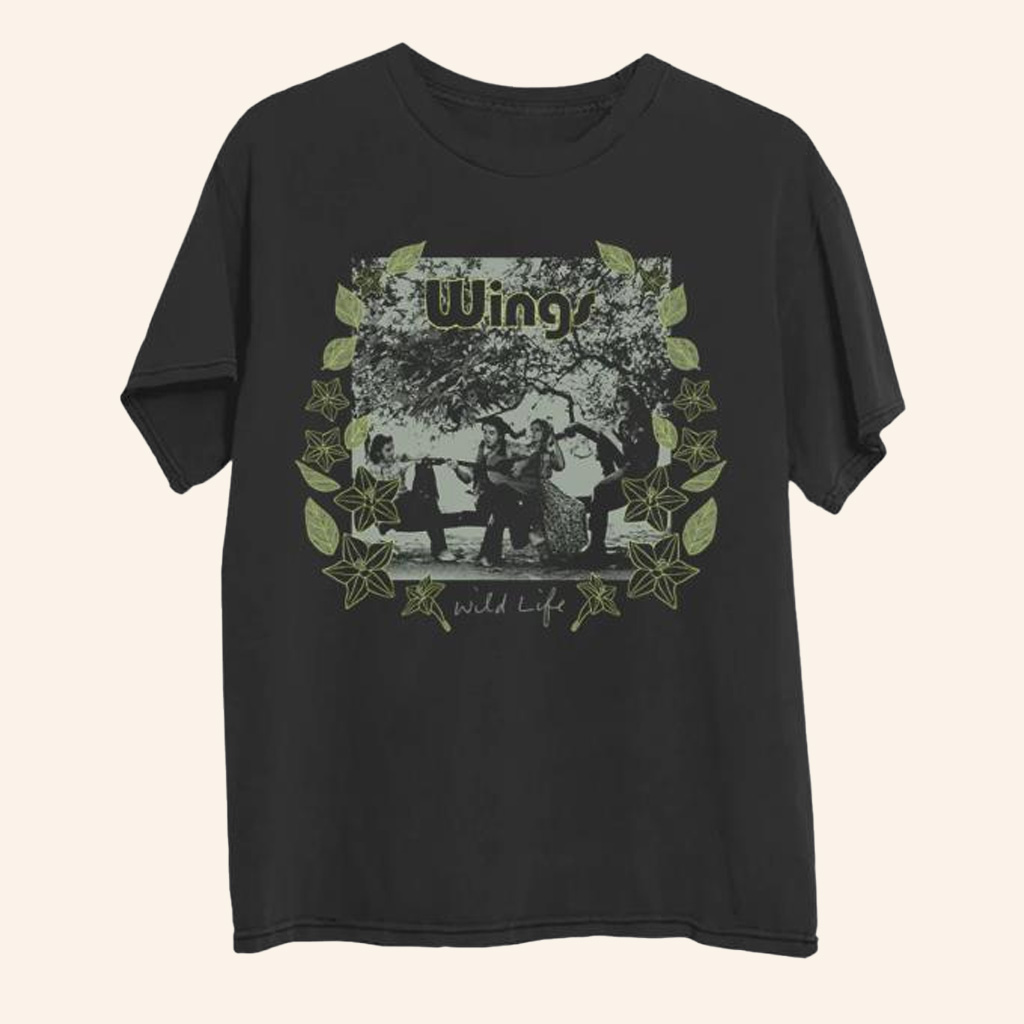 Paul McCartney Merch Wild Life Album T-Shirt Presents For Music Lovers-1