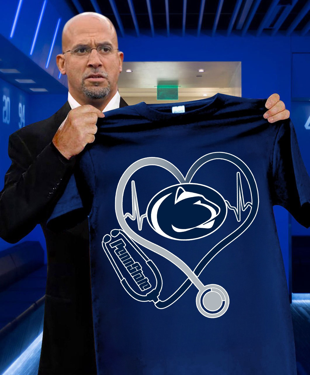 Penn State Nittany Lions Nurses Night T-Shirt Honor Nurses Day Gifts For Football Fans-1