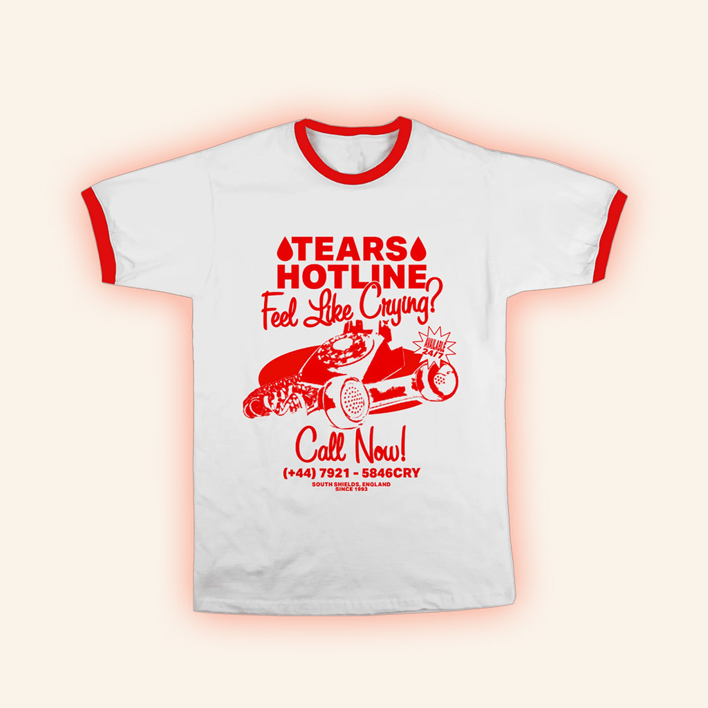 Perrie Merch Tears Hotline Ringer T-Shirt Birthday Gifts For Music Lovers-1