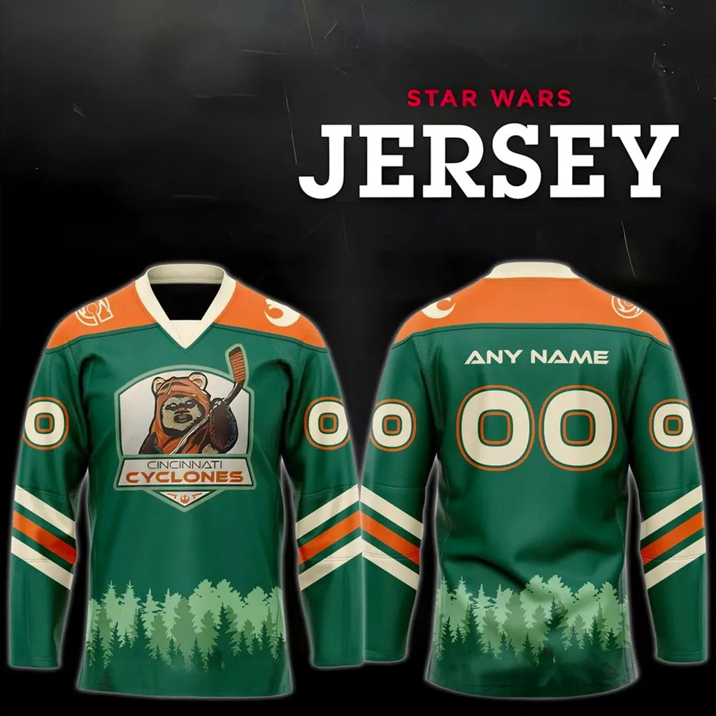 Personalized Cincinnati Cyclones Star Wars Hockey Jersey 2025 Cyclones Merch Xmas Gifts For Dad-1