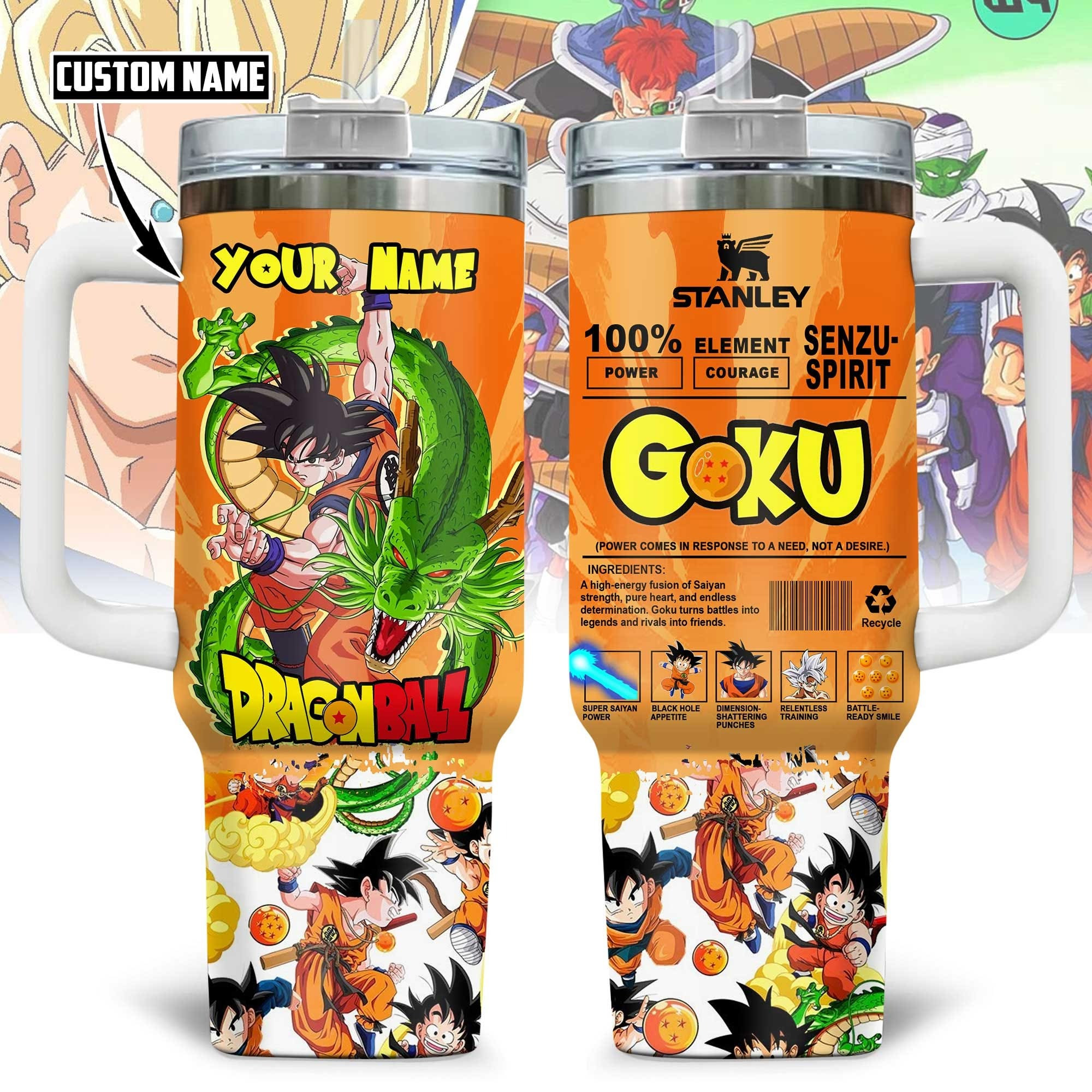 Personalized Dragon Ball Inspired Tumbler Son Goku Dragon Ball Gifts For Fans For Him-1 Personalized Dragon Ball Inspired Tumbler Son Goku Dragon Ball Gifts For Fans For Him-1