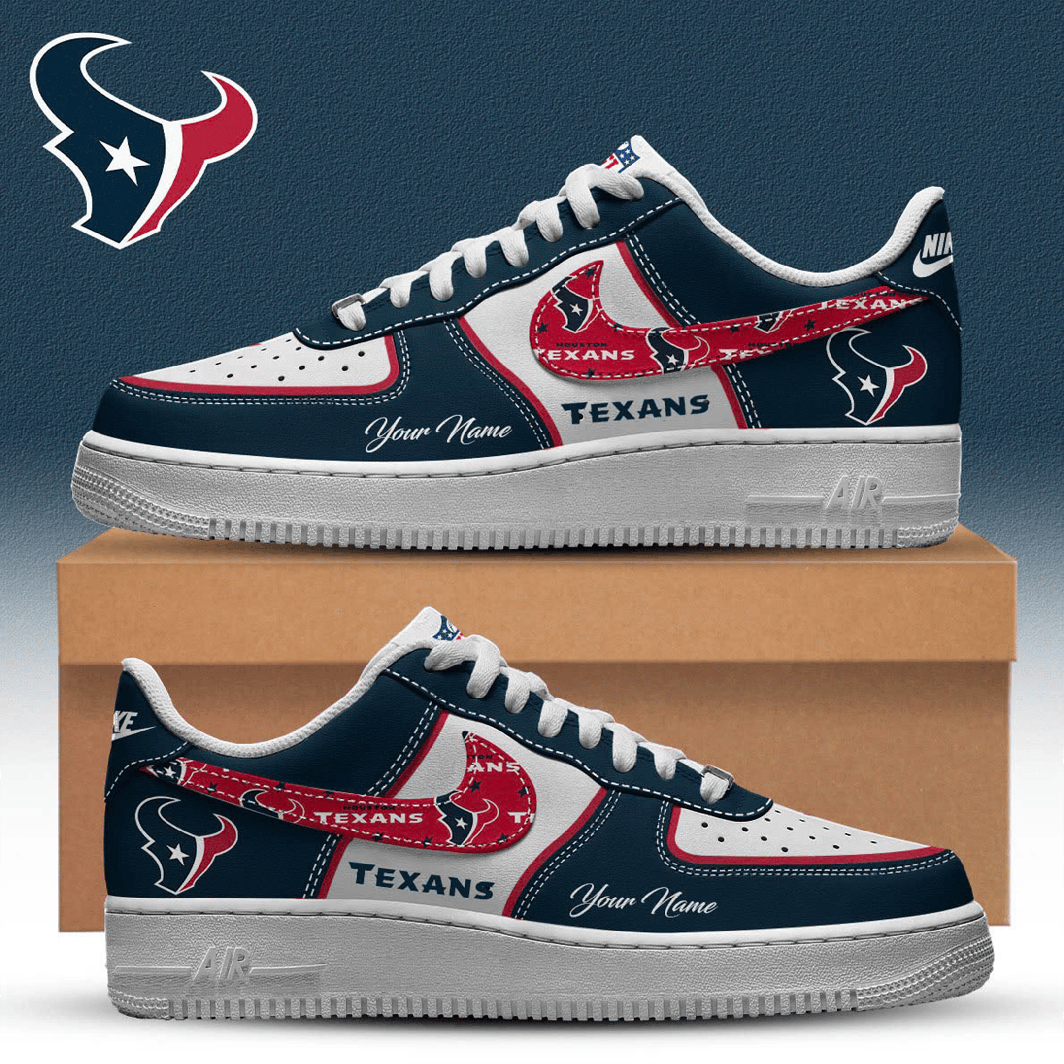 Personalized Houston Texans Shoes Game Day Outfits Football Merch Gifts For Texans Fans-1 Personalized Houston Texans Shoes Game Day Outfits Football Merch Gifts For Texans Fans-1
