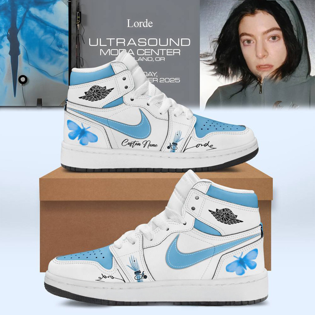 Personalized Lorde Ultrasound World Tour Air Jordan 1 Sneaker Fan Merch Xmas Gifts For Her-1 Personalized Lorde Ultrasound World Tour Air Jordan 1 Sneaker Fan Merch Xmas Gifts For Her-1
