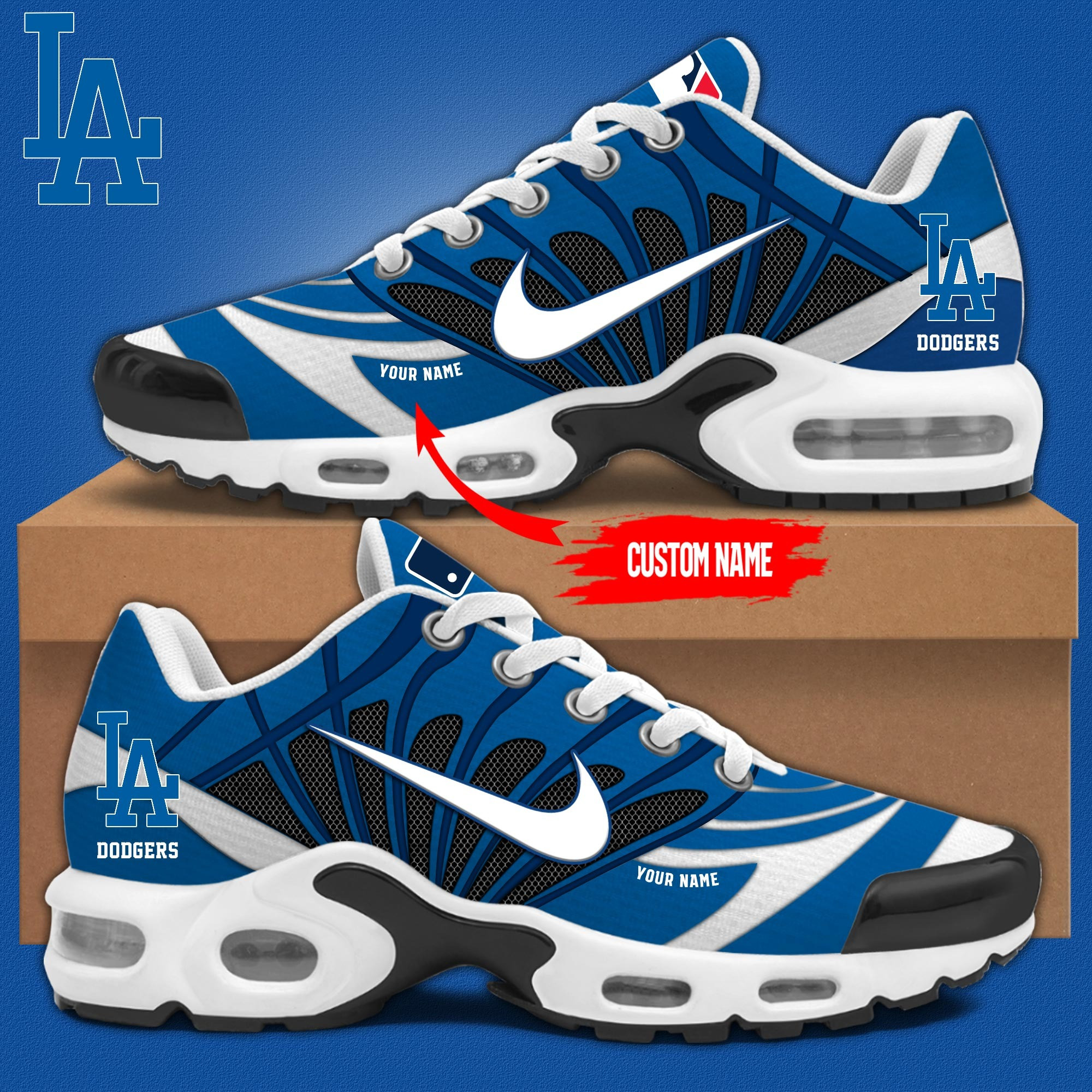 Personalized Los Angeles Dodgers Air Max Plus Sneakers Merch Sport Shoes Gifts For Fans-1 Personalized Los Angeles Dodgers Air Max Plus Sneakers Merch Sport Shoes Gifts For Fans-1