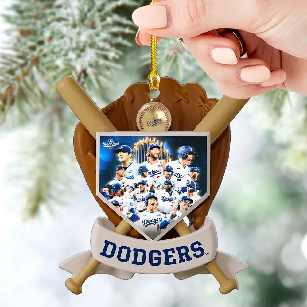 Personalized Los Angeles Dodgers Christmas Ornament Home Decor Xmas Gifts For LA Dodgers Fans-1 Personalized Los Angeles Dodgers Christmas Ornament Home Decor Xmas Gifts For LA Dodgers Fans-1
