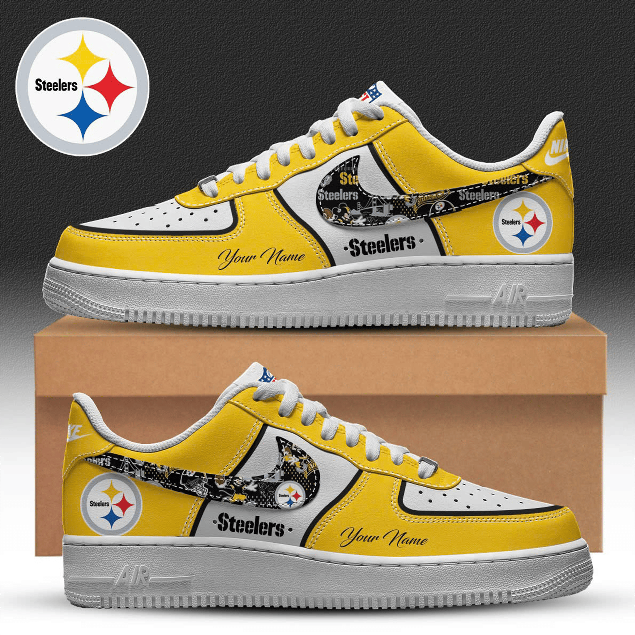 Personalized Pittsburgh Steelers Shoes Football Outfits Game Day Merch Steelers Fan Gift Ideas-1 Personalized Pittsburgh Steelers Shoes Football Outfits Game Day Merch Steelers Fan Gift Ideas-1