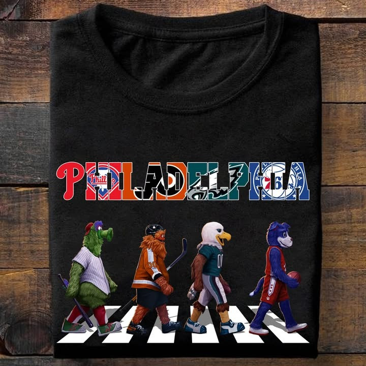 Philadelphia City Sport Teams Mascots Shirt Best Gifts For Sport Teams Lovers Fans-1