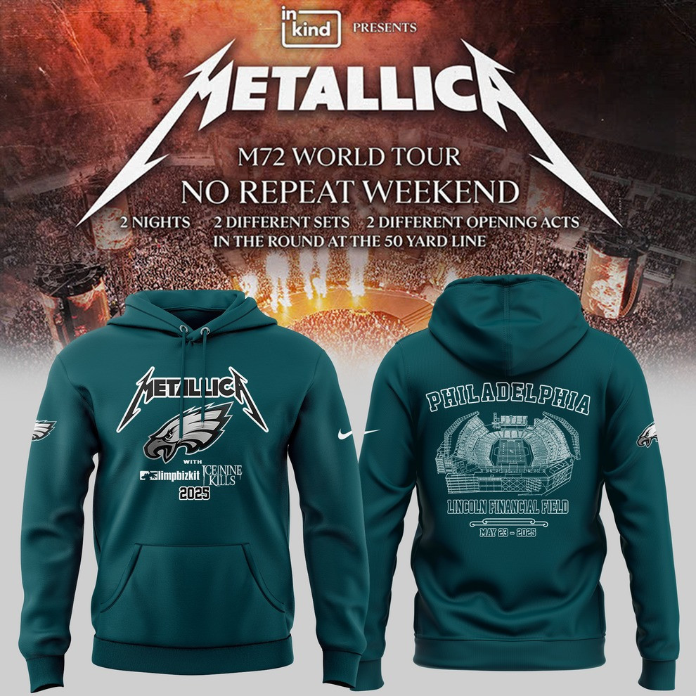 Philadelphia Eagles Metallica M72 World Tour 2025 Merch Hoodie Eagles Fan Clothing Gifts-1 Philadelphia Eagles Metallica M72 World Tour 2025 Merch Hoodie Eagles Fan Clothing Gifts-1
