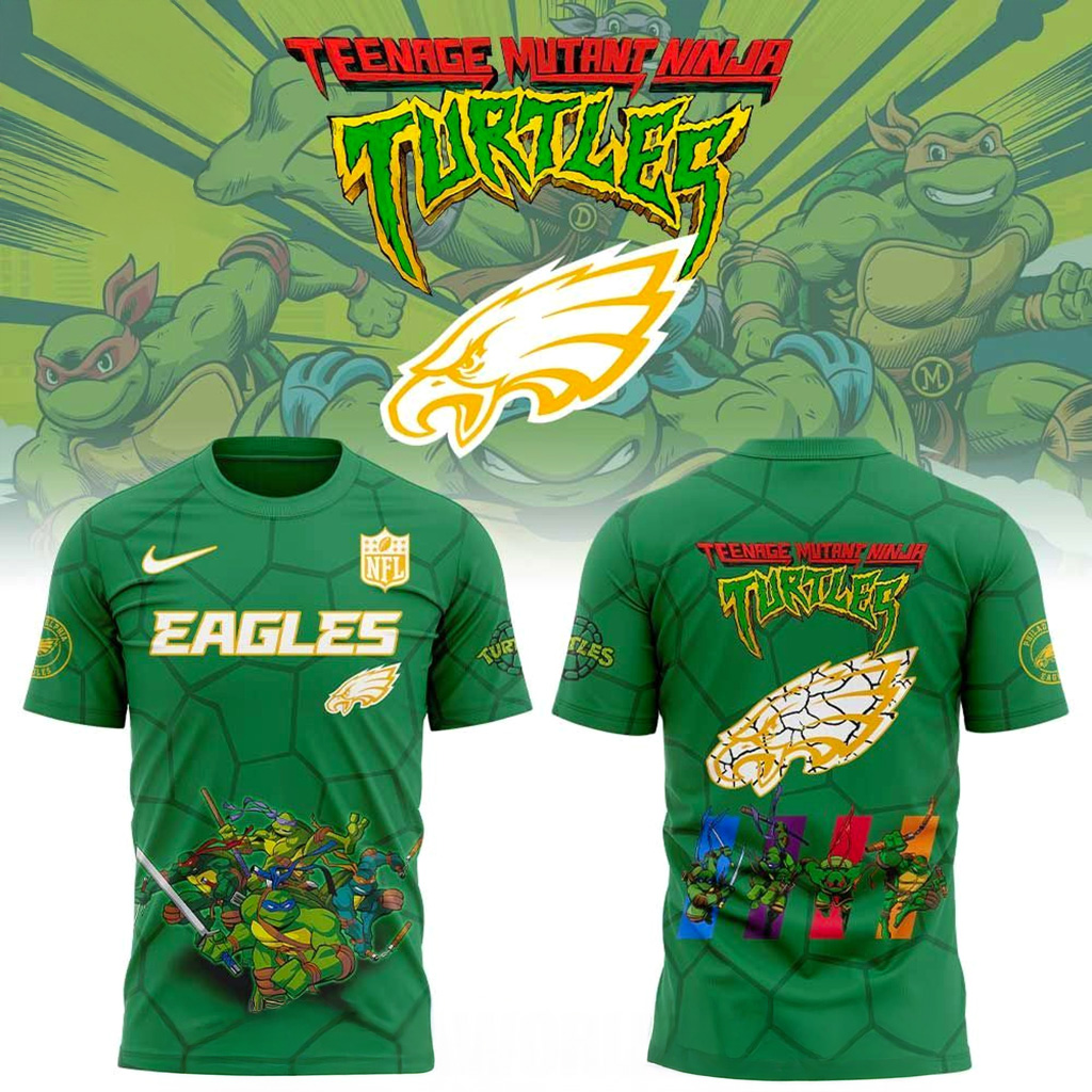 Philadelphia Eagles Ninja Turtles T-Shirt Philadelphia Eagles Merch Gift For Brother-1