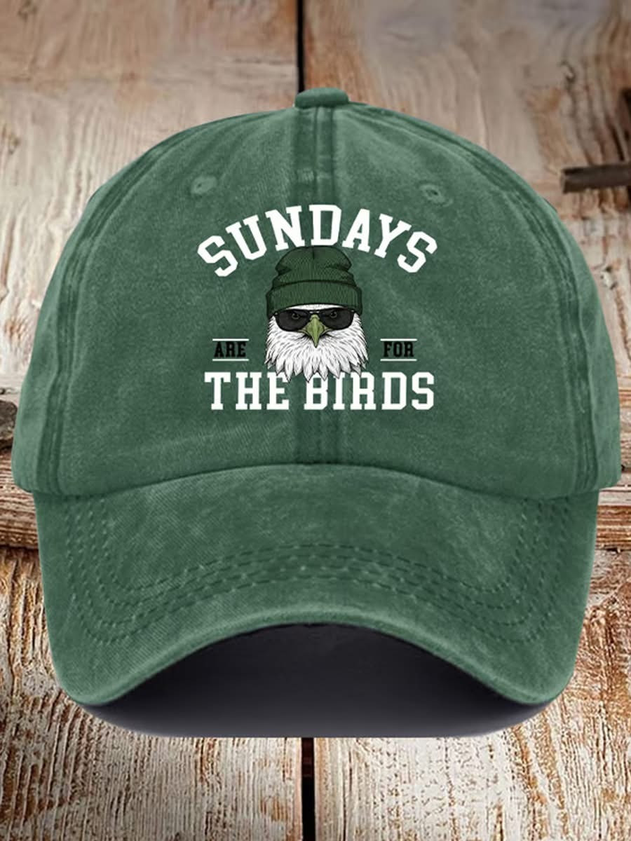 Philadelphia Eagles Sundays Are For The Birds Hat Ball Cap Merch Best Eagles Fan Gifts-1 Philadelphia Eagles Sundays Are For The Birds Hat Ball Cap Merch Best Eagles Fan Gifts-1