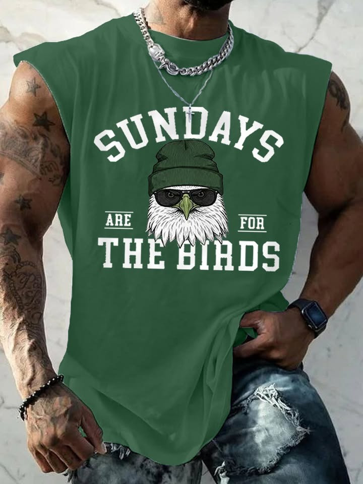 Philadelphia Eagles Sundays Are For The Birds Men's Tank Top Eagles Fan Gifts Unique-1