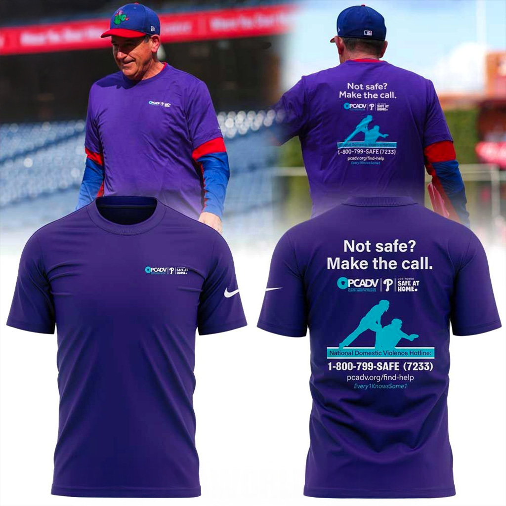 Philadelphia Phillies Annual Domestic Violence Awareness Day T-Shirt Fan Merch Gift For Him-1