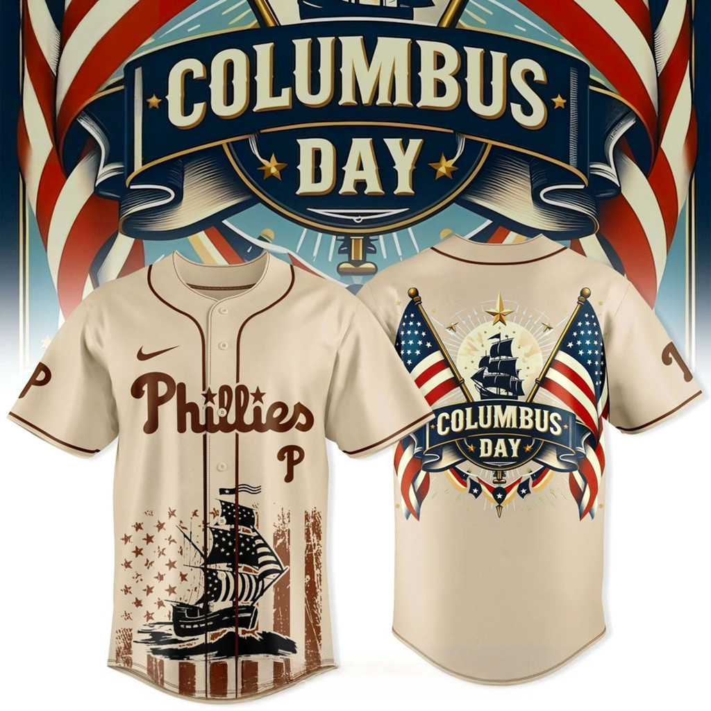 Philadelphia Phillies Columbus Day 2025 Jersey Philadelphia Phillies Merch Gift For Her-1