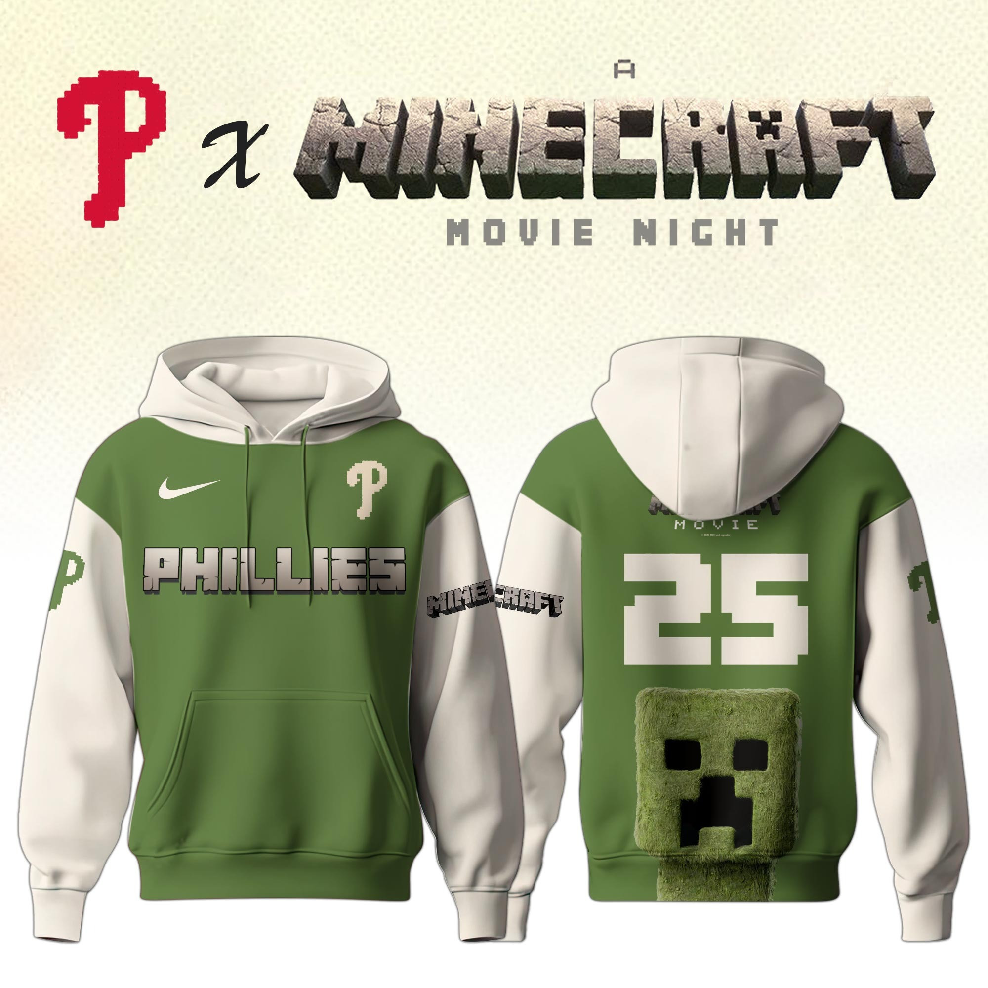 Philadelphia Phillies MLB x A MINECRAFT MOVIE Night Hoodie Unique Gifts Baseball Fans-1 Philadelphia Phillies MLB x A MINECRAFT MOVIE Night Hoodie Unique Gifts Baseball Fans-1