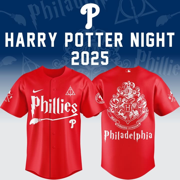 Philadelphia Phillies x Harry Potter Night 2025 Jersey MLB Gifts For Baseball Lovers Fans-1