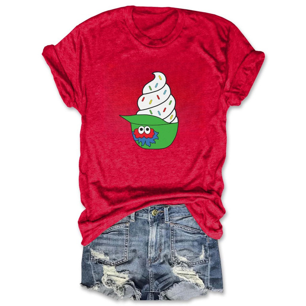 Phillies Ice Cream Upside Down Hat T-Shirt Philly Phanatic Best Gifts For Fans-1