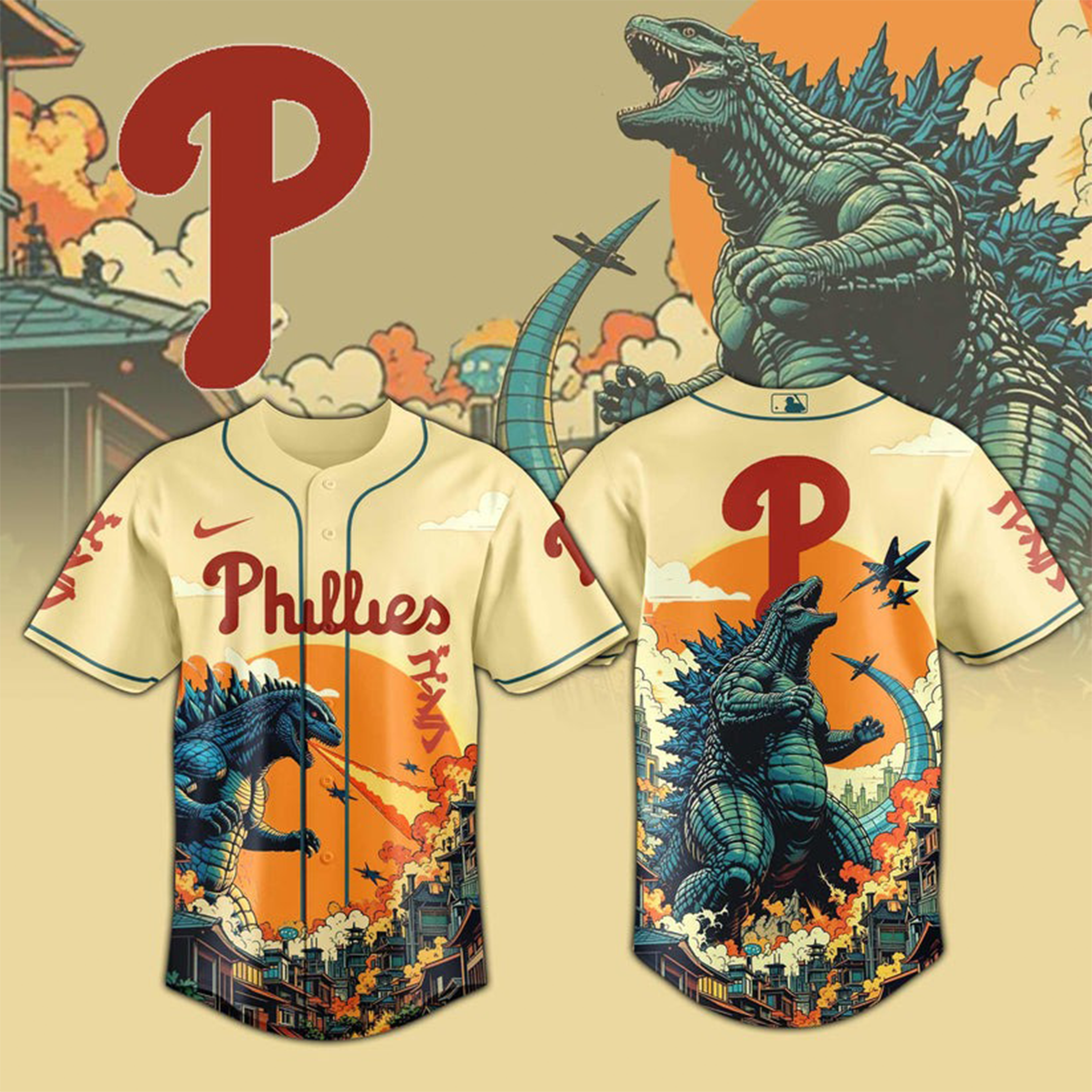 Phillies X Godzilla Day Jersey Philadelphia Eagles Merch Godzilla Day Clothing Gifts Idea-1 Phillies X Godzilla Day Jersey Philadelphia Eagles Merch Godzilla Day Clothing Gifts Idea-1