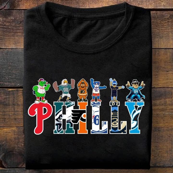 Philly City Sport Teams Mascots Shirt Unique Gifts For Sport Teams Lovers Fans For Him Her-1 Philly City Sport Teams Mascots Shirt Unique Gifts For Sport Teams Lovers Fans For Him Her-1