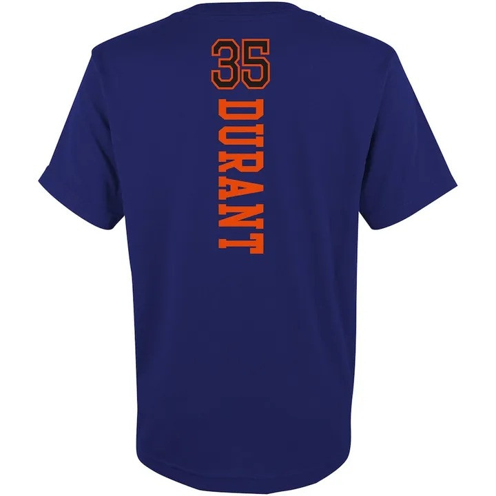 Phoenix Suns Kevin Durant T-Shirt Name & Number Shirt Purple Gifts For Basketball Fans-1