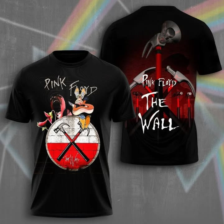 Pink Floyd Merch Pink Floyd The Wall T-Shirt Best Father's Day Gifts For Rock Band Fans-1
