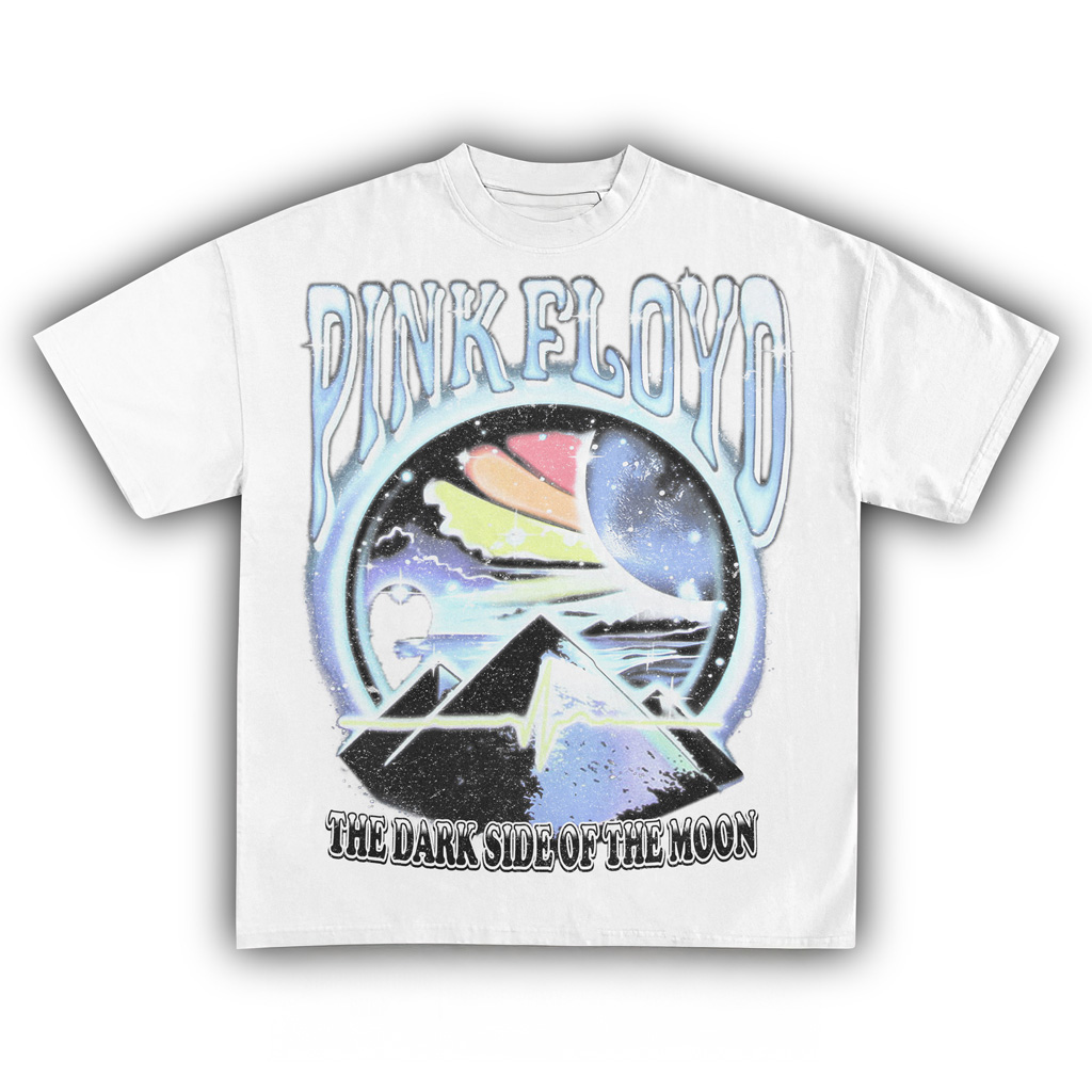 Pink Floyd The Dark Side Of The Moon White Shirt Pink Floyd Merch Gifts For Music Lovers-1