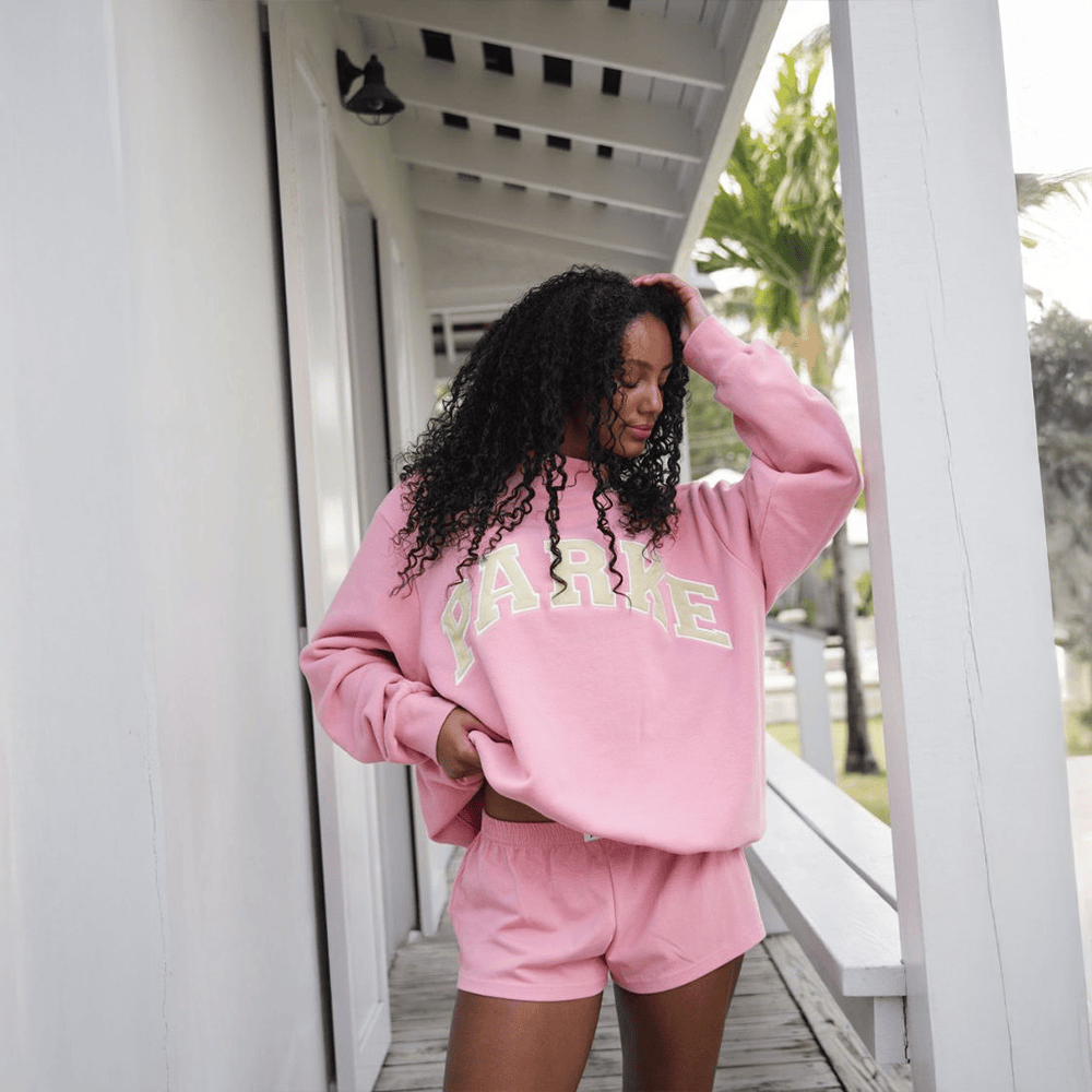 Pink Parke Sweatshirt Parke Summer Drop Good Gifts For Wife Birthday Gifts For Best Friend-1