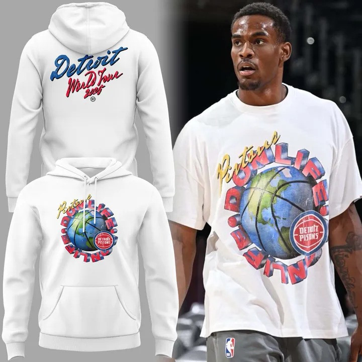 Pistons x Big Sean Detroit World Tour 2025 Hoodie Basketball Gifts For Detroit Pistons Fans-1