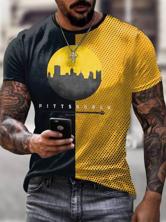 Pittsburgh Steelers Men's T-Shirt Unique Gifts For Steelers Fan For Him Christmas-1